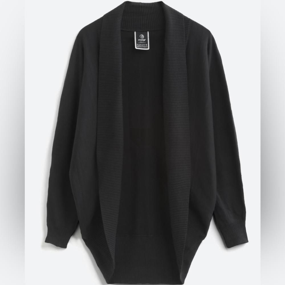 Black cocoon cardigan